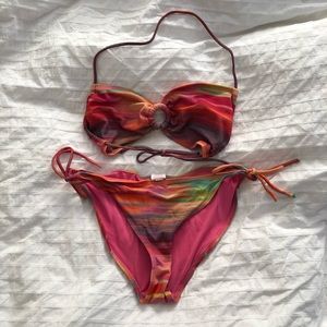 Rainbow Stripe Bikini